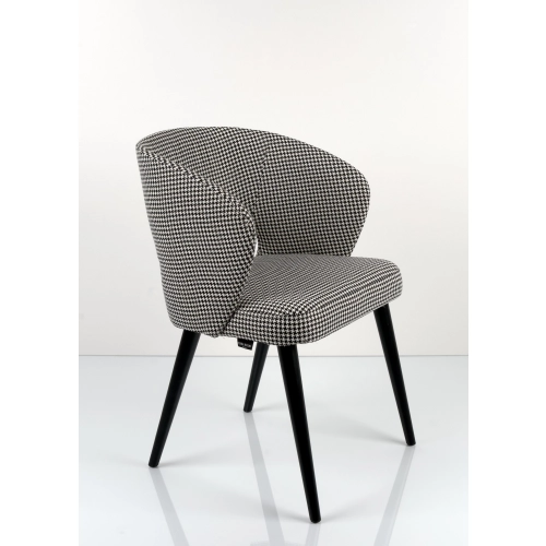Krzesło DELUXE KR-8 Tkanina  Pepitka